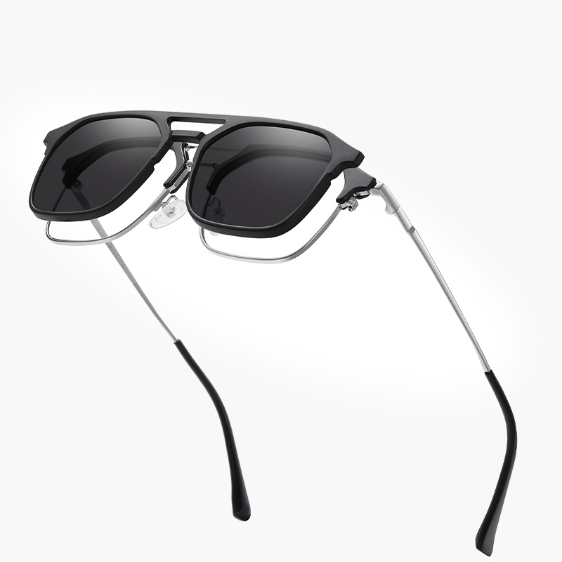 Vintage Fashion Streetwear - Clip On Polarized Sun Glasses Man