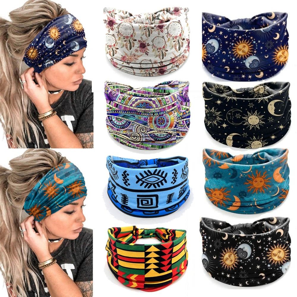 Vintage Fashion Knitwear - New Elastic Wide Headbands Vintage Knot