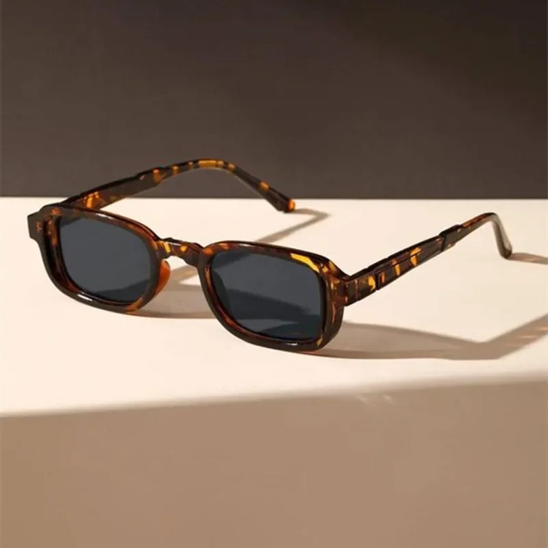 Vintage Fashion Streetwear - Luxurious Rectangle Sunglasses Women Oval Vintage