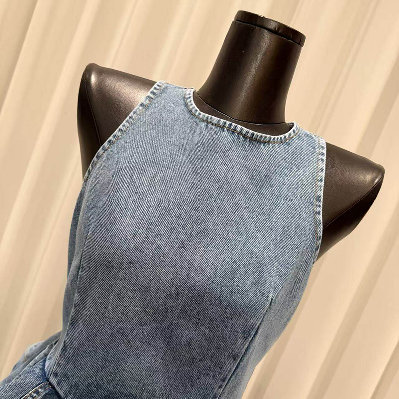 KBQ Blue Spliced Folds Two Pie - Vintage Fashion Style Female 评论和价格