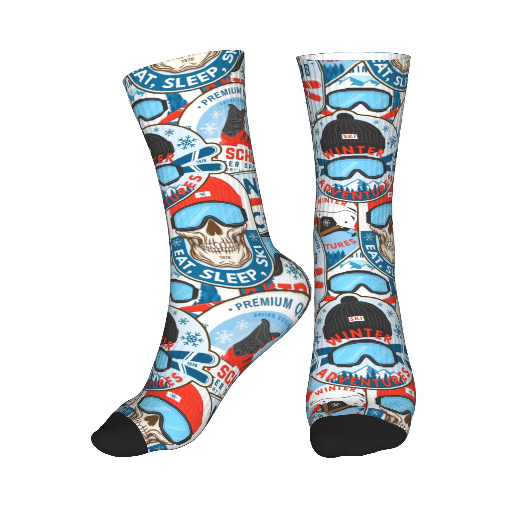 Vintage Red Blue Ski Club Seam - Vintage Fashion For Men 评论和价格