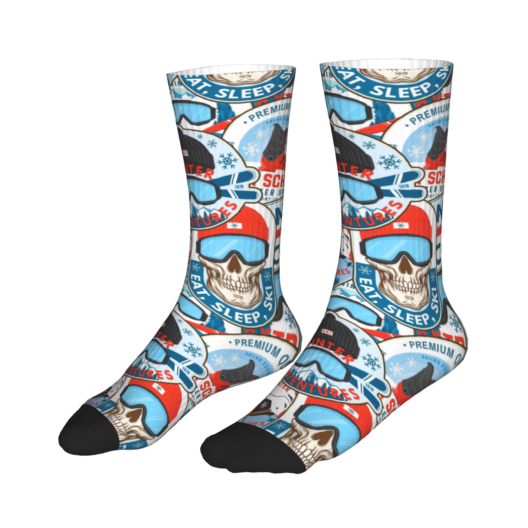 Vintage Red Blue Ski Club Seam - Vintage Fashion For Men 评论和价格