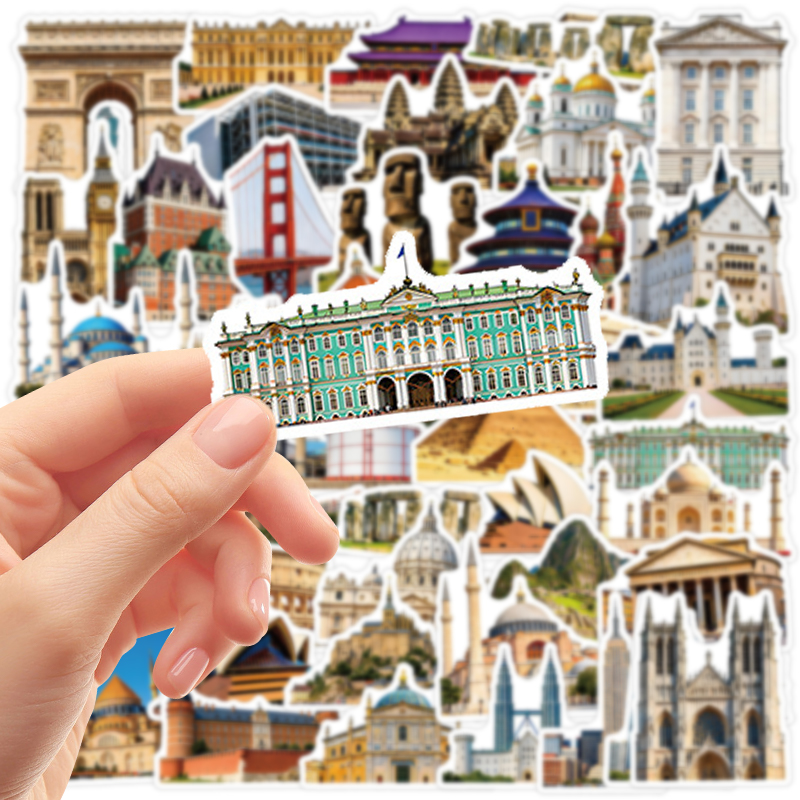 50PCS Famous City Landmark Tra - Vintage Fashion Magazines 评论和价格