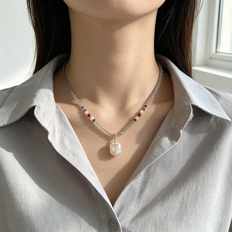 Detachable Baroque Square Pend - Vintage Fashion Looks 评论和价格