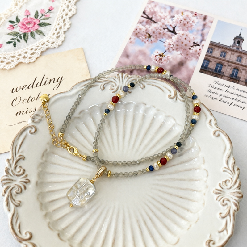 Detachable Baroque Square Pend - Vintage Fashion Looks 评论和价格