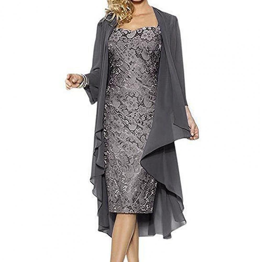 Formal Dress Set Women Outfit  - Vintage Fashion Knitwear 评论和价格