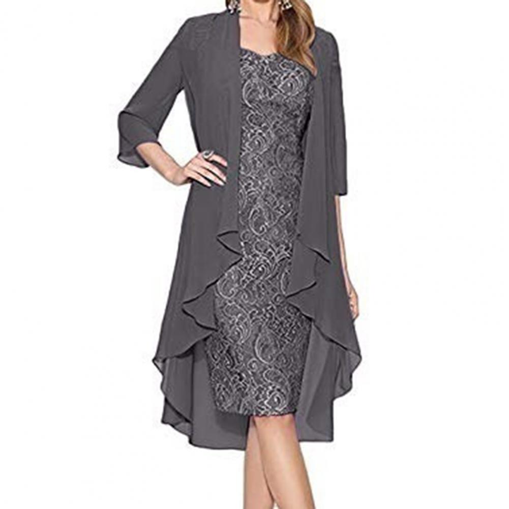 Formal Dress Set Women Outfit  - Vintage Fashion Knitwear 评论和价格