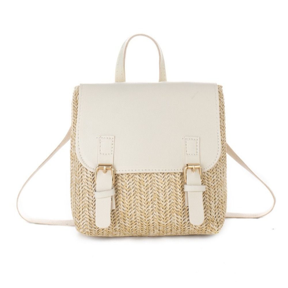 Versatile Bag PU Leather Straw - Vintage Fashion Looks 评论和价格