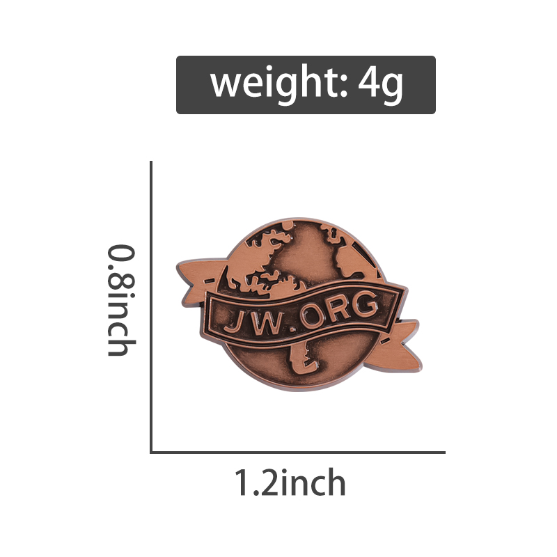 JW,ORG Banner Earth Enamel Pin - Vintage Fashion Org 评论和价格