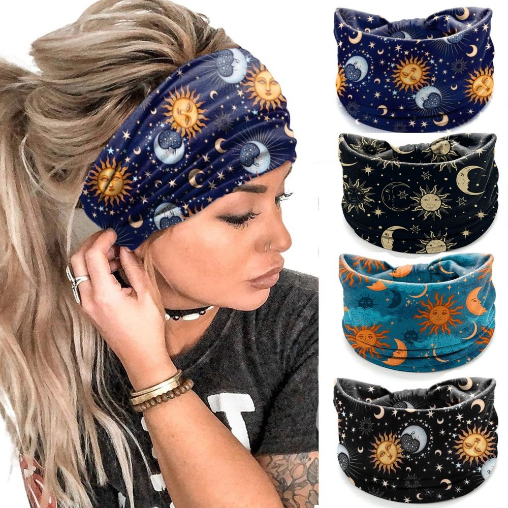New Elastic Wide Headbands Vin - Vintage Fashion Knitwear 评论和价格