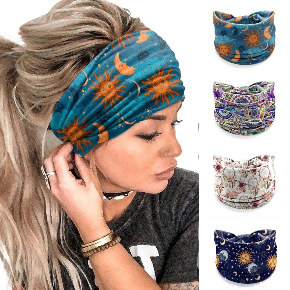 New Elastic Wide Headbands Vin - Vintage Fashion Knitwear 评论和价格