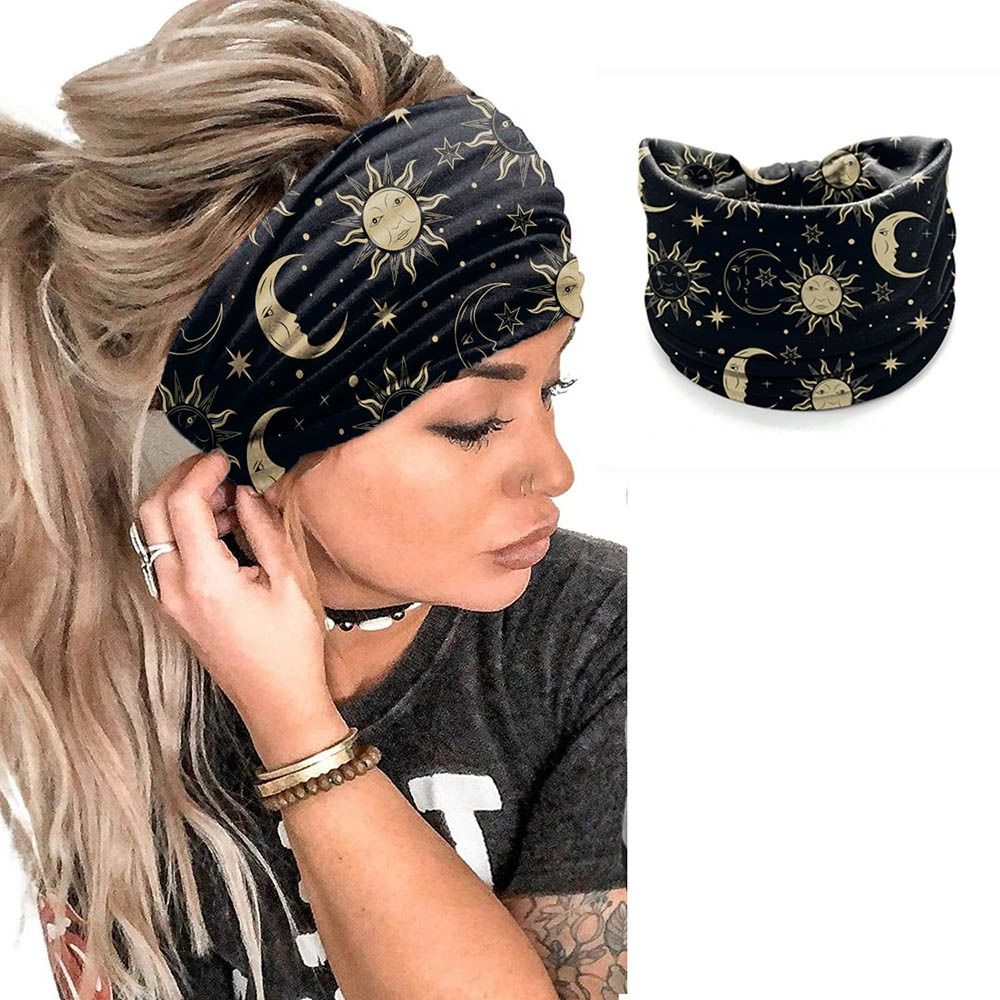 New Elastic Wide Headbands Vin - Vintage Fashion Knitwear 评论和价格