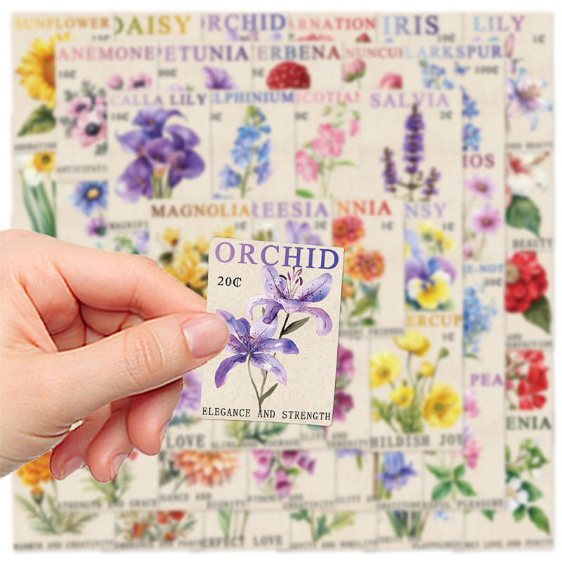 50PCS Vintage Flower Postage S - Vintage Fashion Magazines 评论和价格