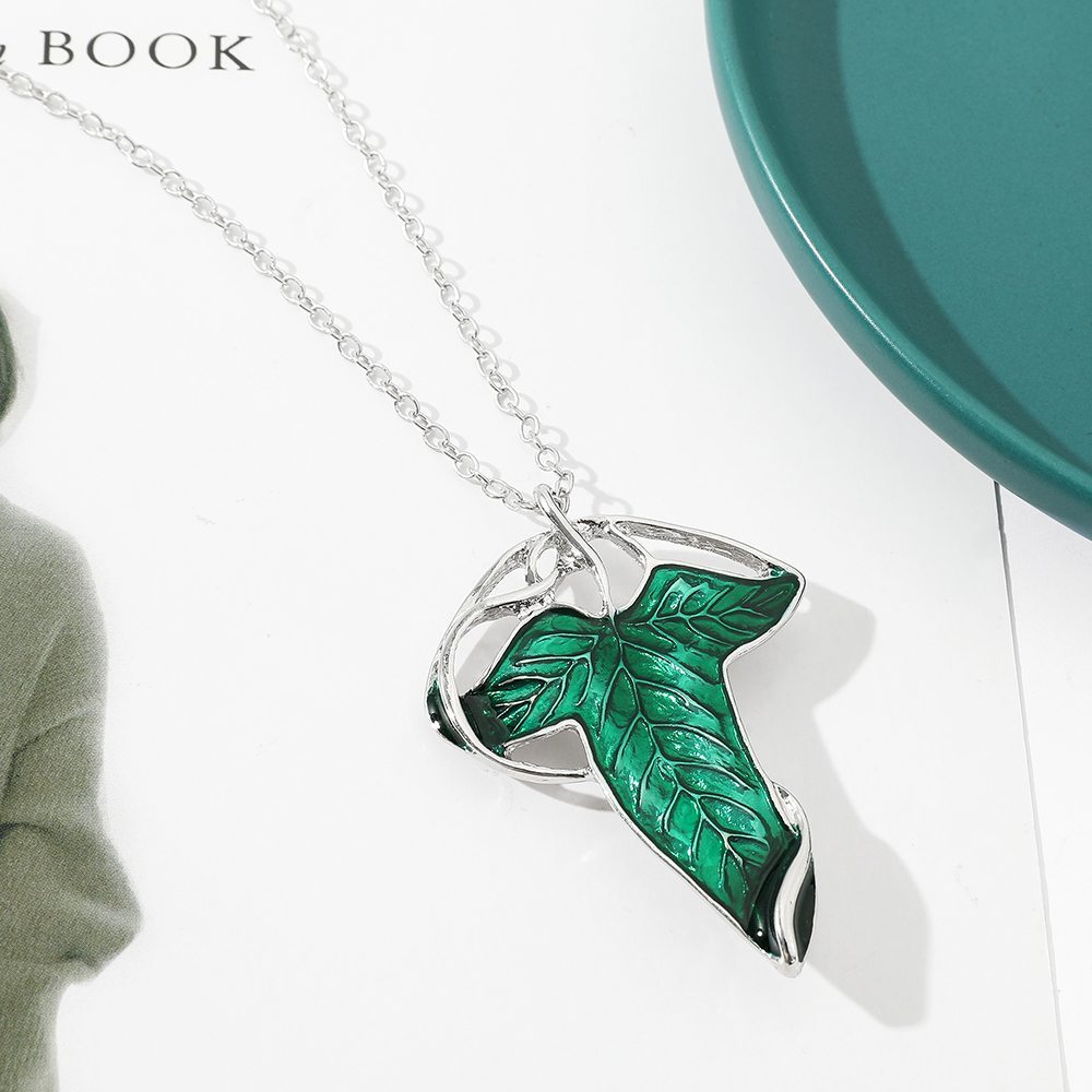 Vintage Green Leaf Pendant Nec - Fashion Y Vintage 评论和价格
