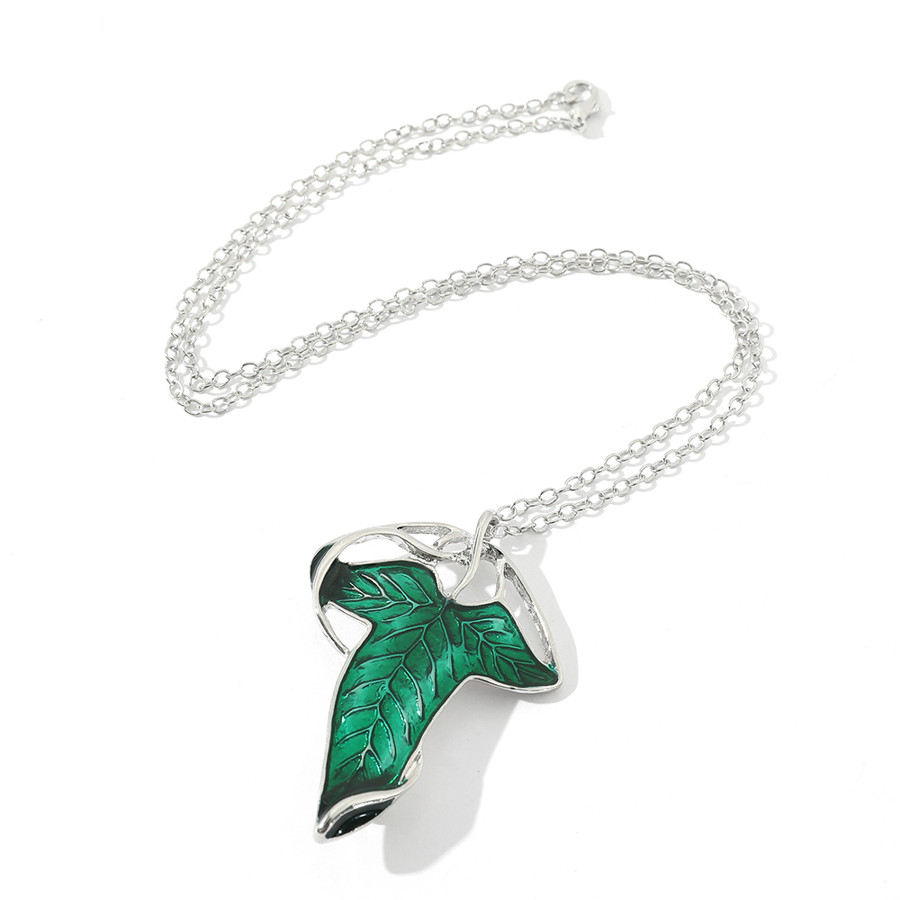 Vintage Green Leaf Pendant Nec - Fashion Y Vintage 评论和价格