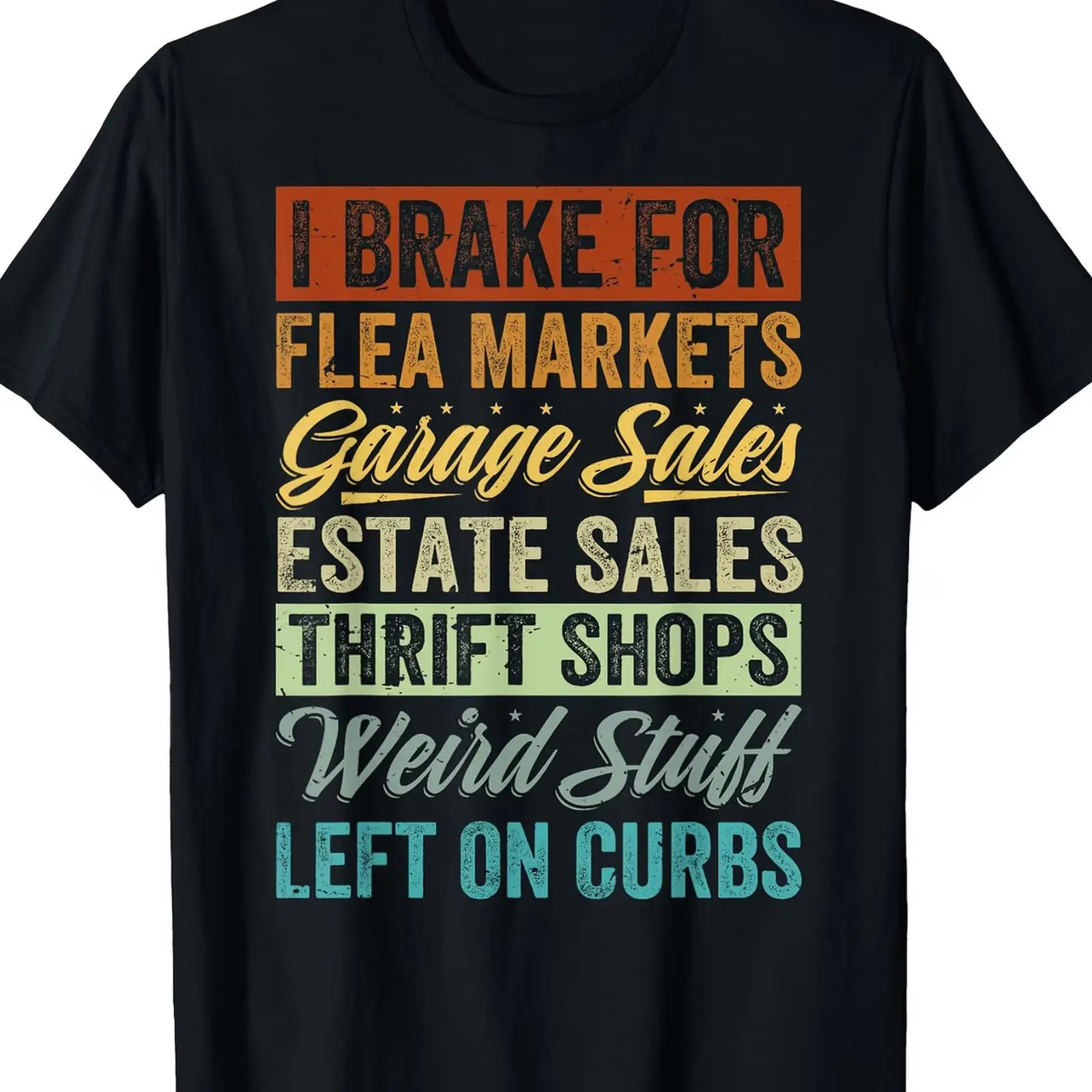 I Brake for Flea Markets T Shi - Vintage Fashion Thrift 评论和价格