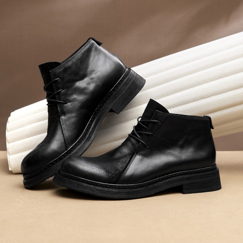 Vintage Mens Genuine Leather B - Vintage Fashion For Men 评论和价格