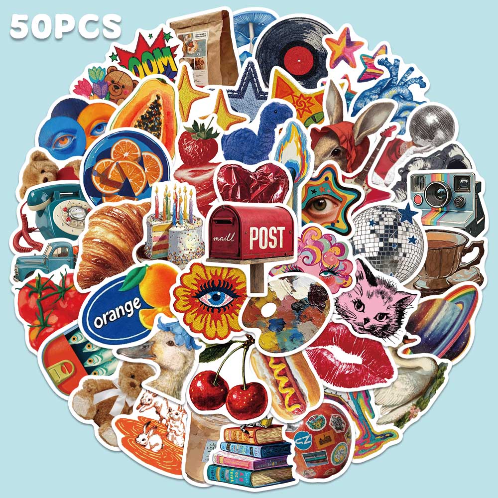 50pcs Vintage Y2K Sticker Fash - Vintage Fashion Magazines 评论和价格