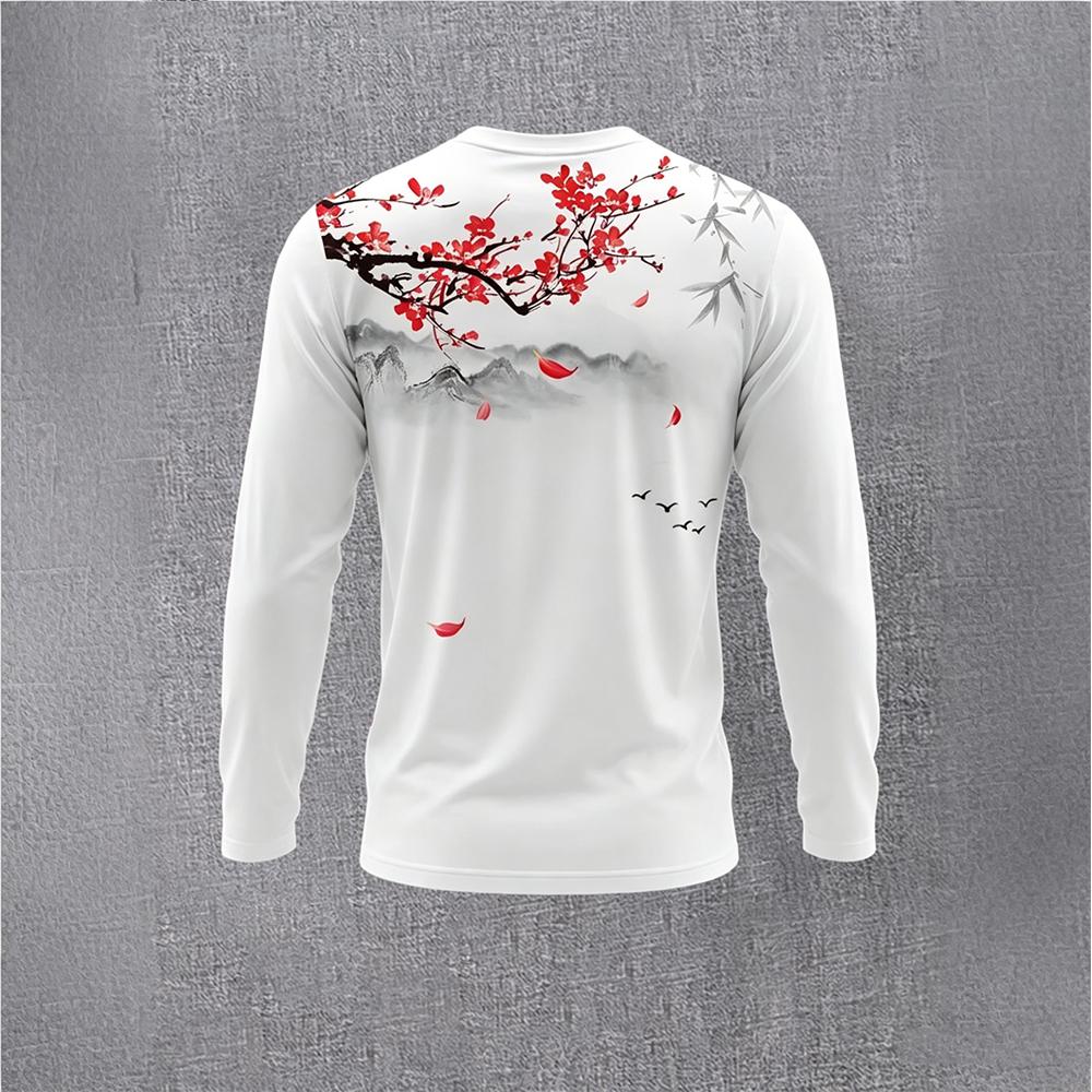 Chinese Style Ink Plum Blossom - Vintage Fashion Streetwear 评论和价格