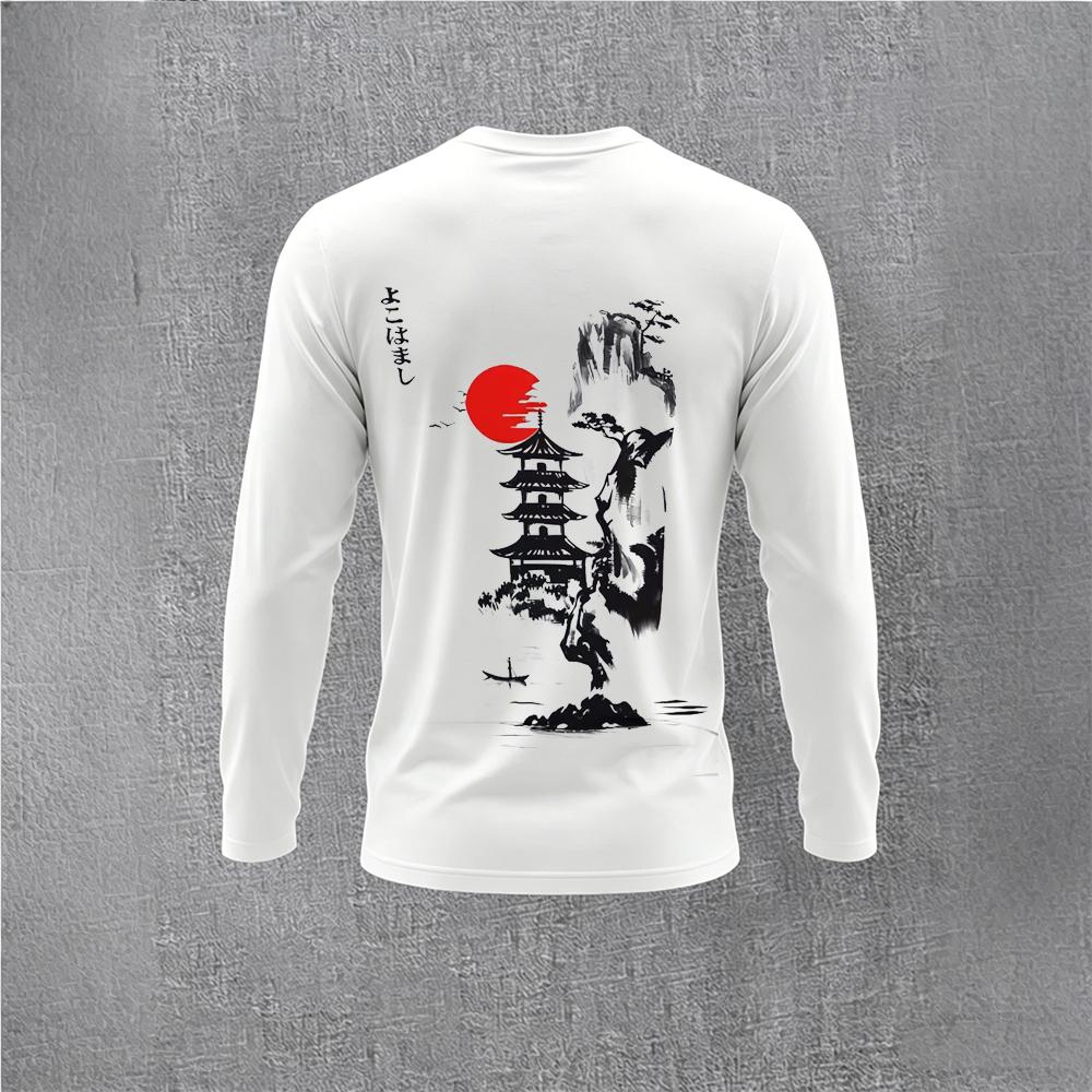 Chinese Style Ink Plum Blossom - Vintage Fashion Streetwear 评论和价格