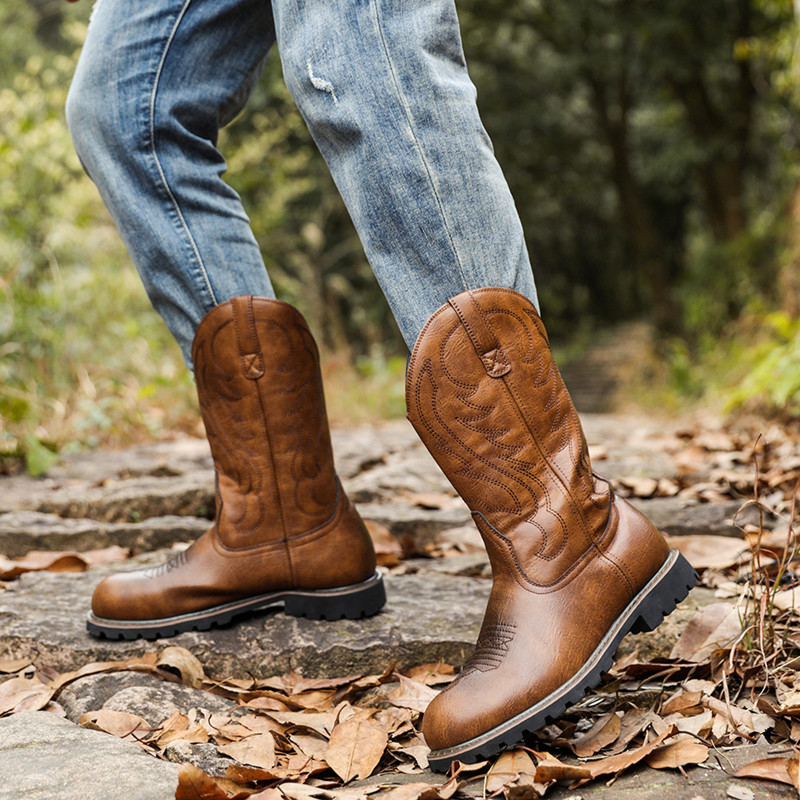 Men's Boots Classic Handmade E - Vintage Fashion For Men 评论和价格