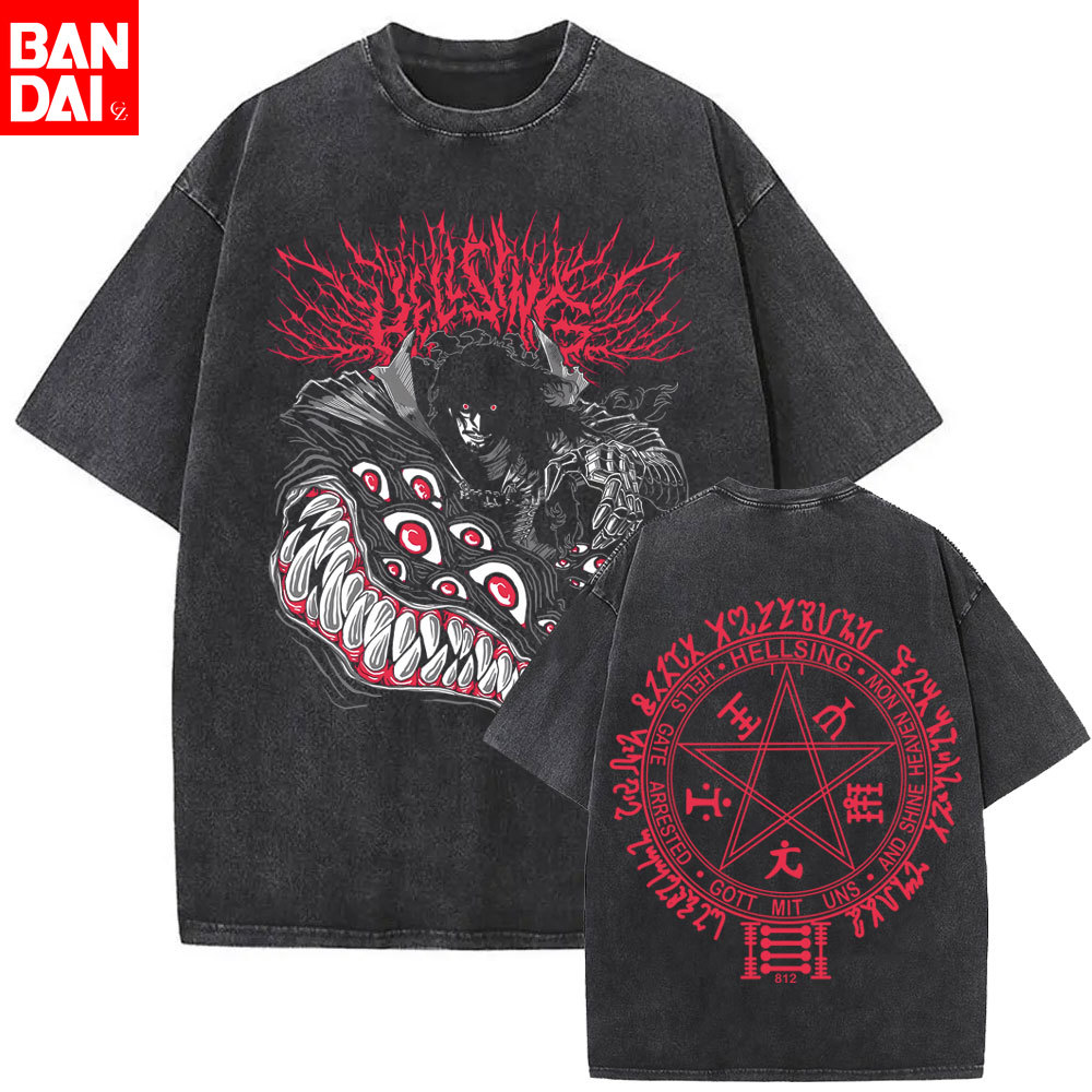 Washed Vintage Anime Hellsing  - Fashion Y Vintage 评论和价格