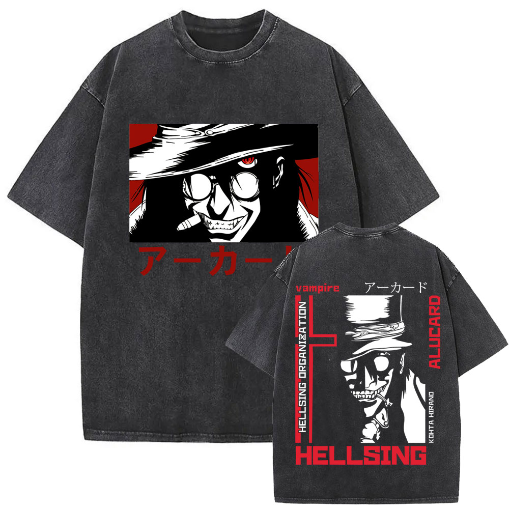 Washed Vintage Anime Hellsing  - Fashion Y Vintage 评论和价格