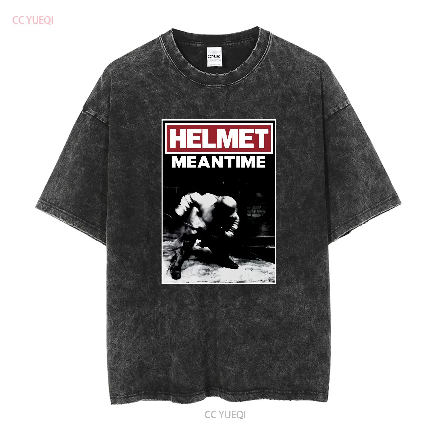 Helmet Meantime T shirt rock b - Vintage Fashion Knitwear 评论和价格