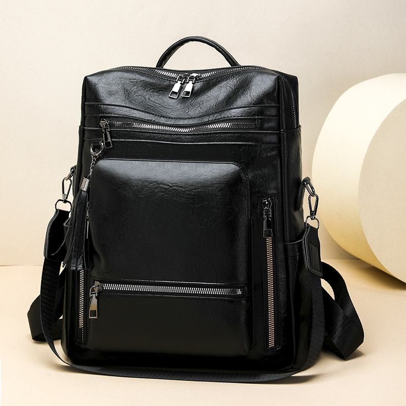 Vintage Leather Look Backpack  - Vintage Fashion Looks 评论和价格