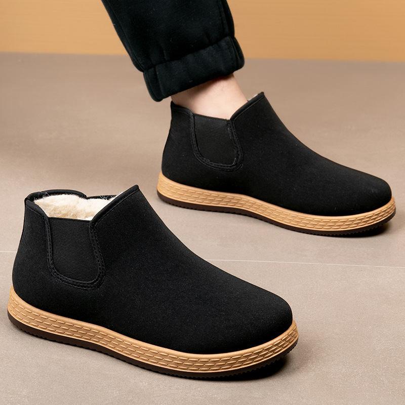 Men's Cotton Shoes Men's Winte - Vintage Fashion For Men 评论和价格