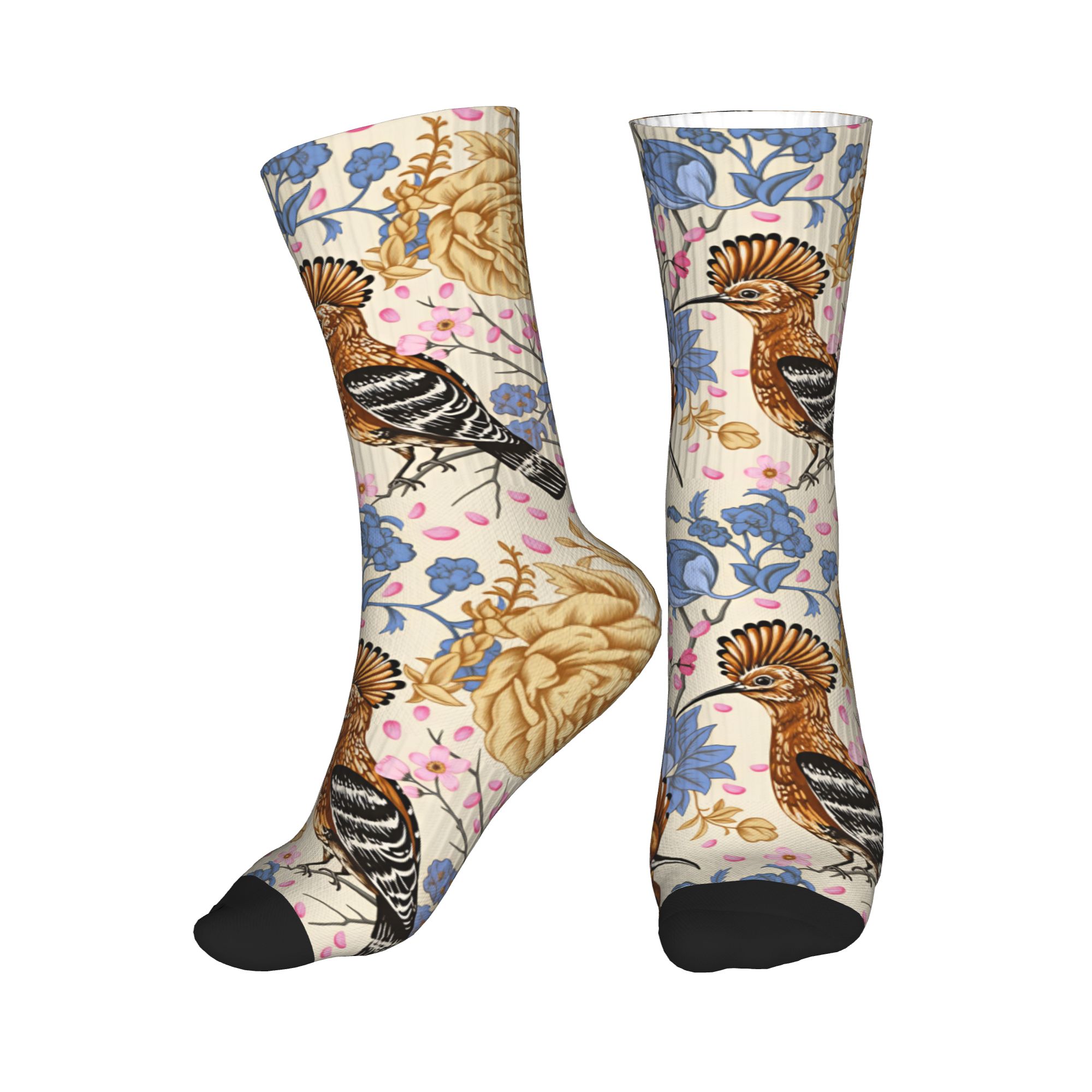 Hoopoe Bird Blue Peony Vintage - Vintage Fashion For Men 评论和价格