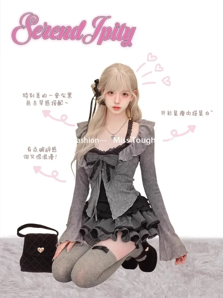 Sweet Lolita Vintage Suits Wom - Vintage Fashion Knitwear 评论和价格